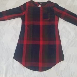 Cupshe plaid tunic NWT